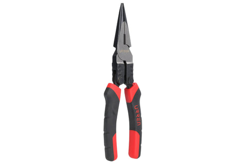Pinza Para Electricista Con Mango Bimaterial Palanca Compuesta Punta Larga De 8, Urrea 2292GCA