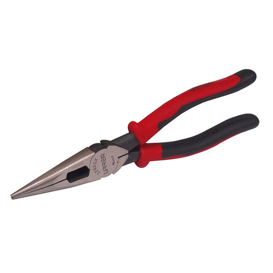Pinza Para Electricista Con Mango Bimaterial Punta Larga Corte Lateral De 8-7/16, Urrea 2292GX