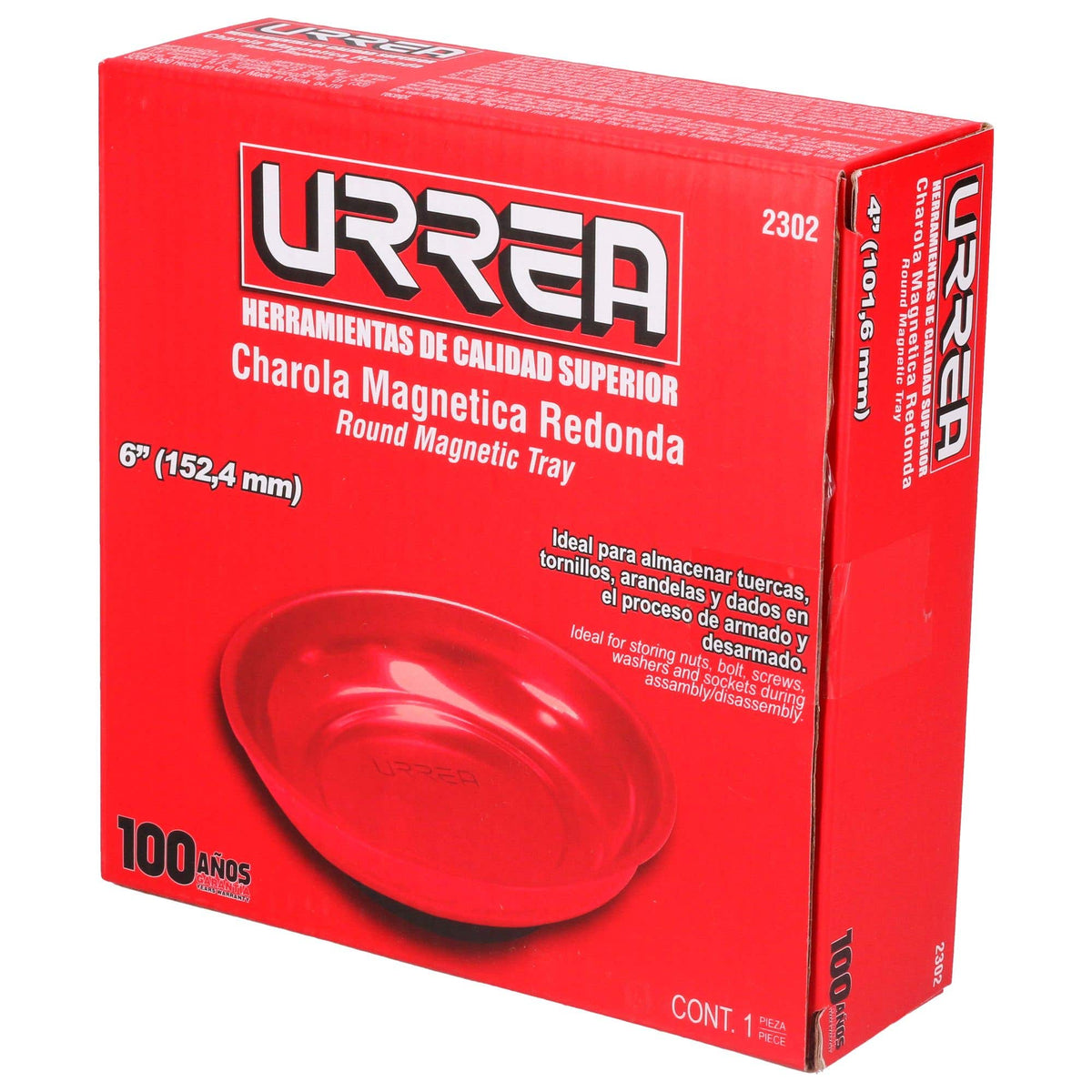 Charola Magnética Con Cubierta De Pintura Electrostática, Redonda, Urrea 2302