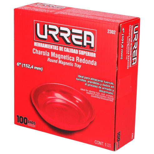 Charola Magnética Con Cubierta De Pintura Electrostática, Redonda, Urrea 2302