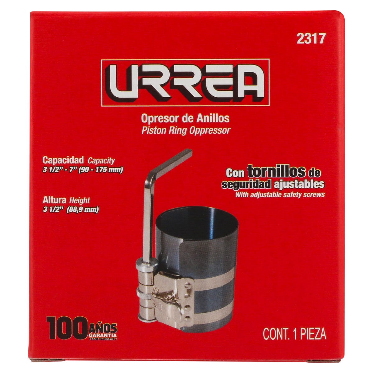 Opresor De Anillos 3-1/2 A 7, Urrea 2317