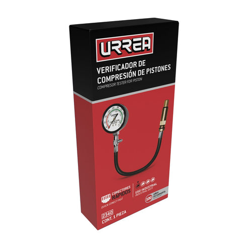 Verificador De Compresión A Gasolina 300 PSI, Urrea 2340