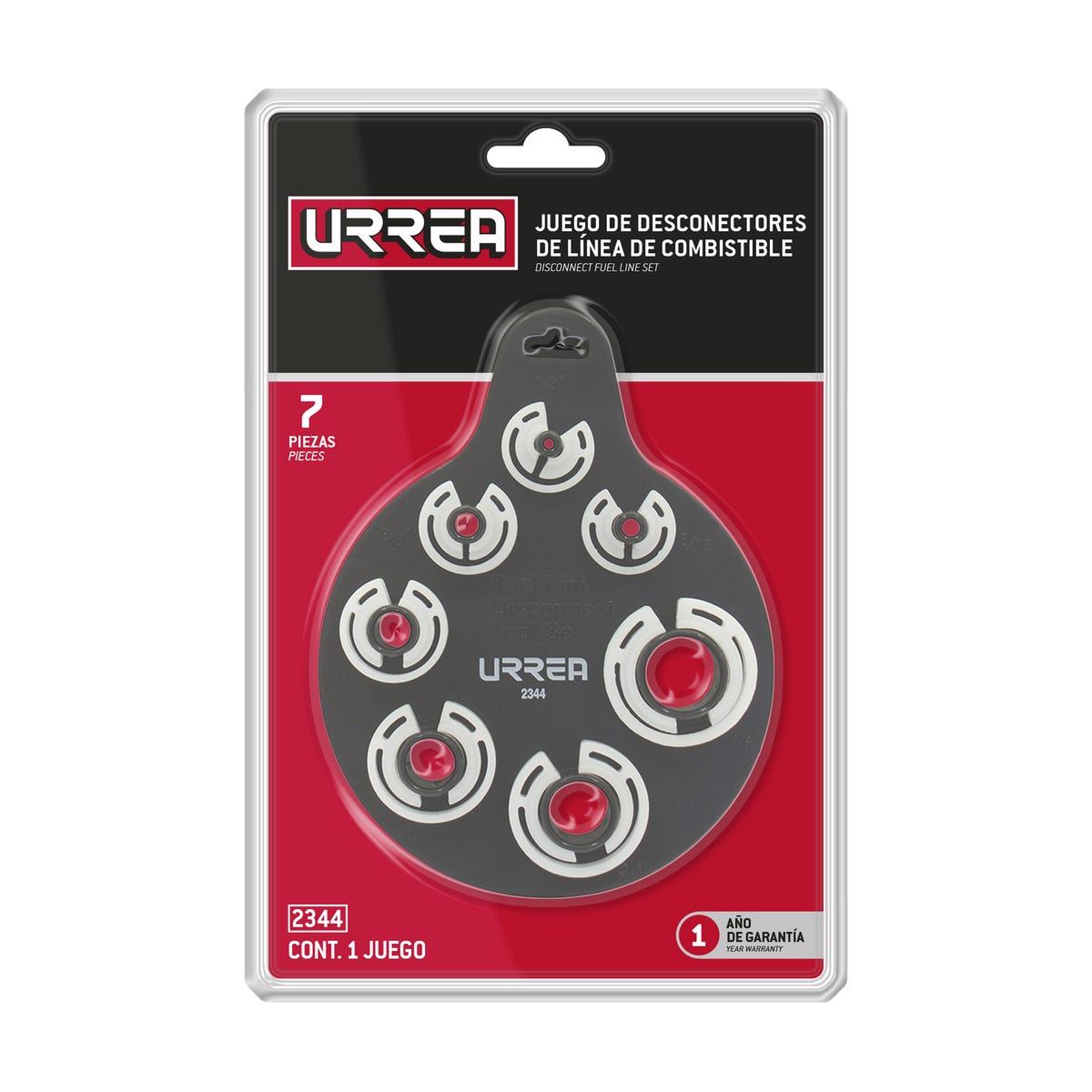 Juego Desconectores Para Líneas De Combustible, 7 Piezas, Urrea 2344