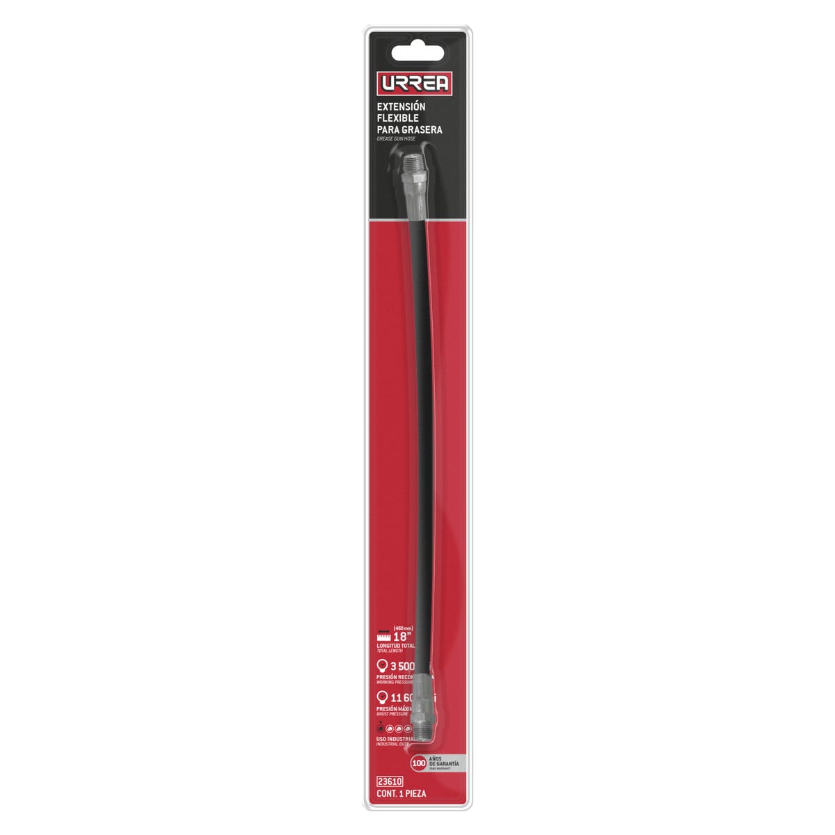 Extensión Flexible Para Inyector De Grasa De 5/16, Urrea 23610