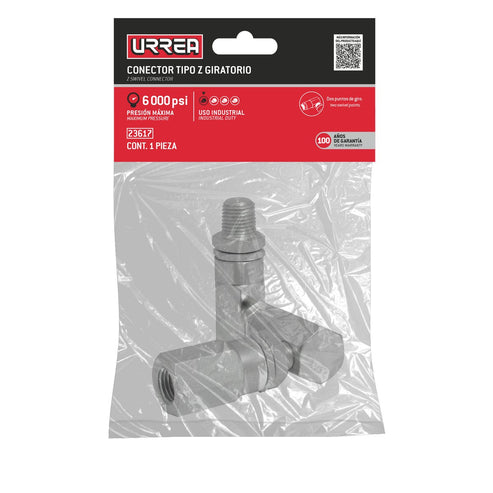 Conector Tipo Z Giratorio 6000 PSI, Urrea 23617