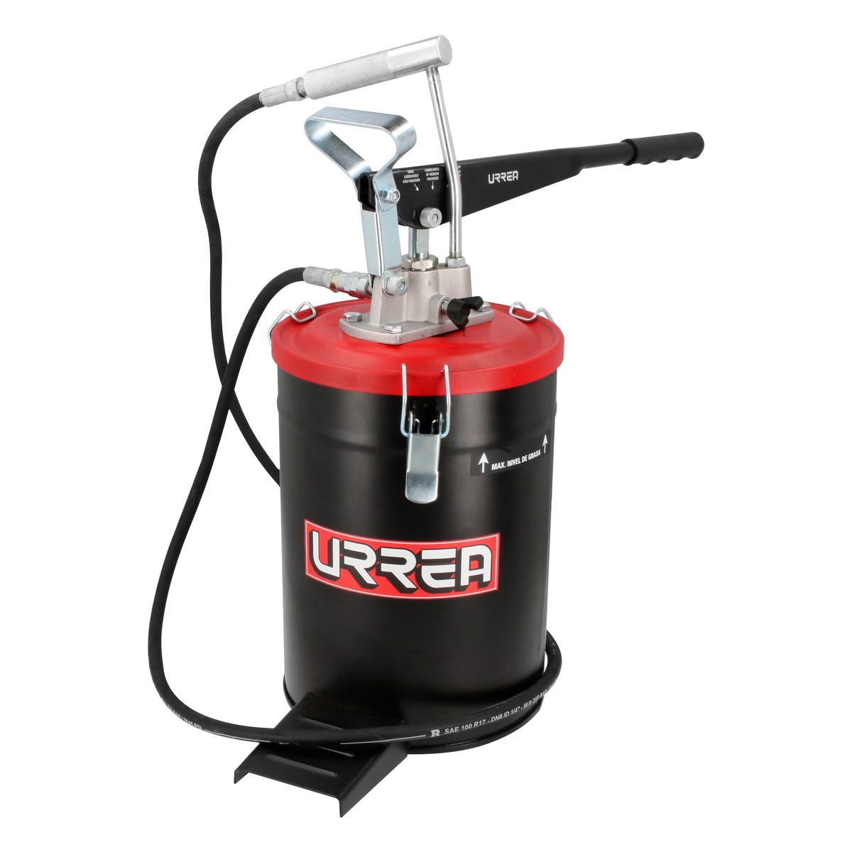 Inyector De Grasa Con Cubeta De Presión Variable De 10 kg, 4000 PSI, Urrea 23621