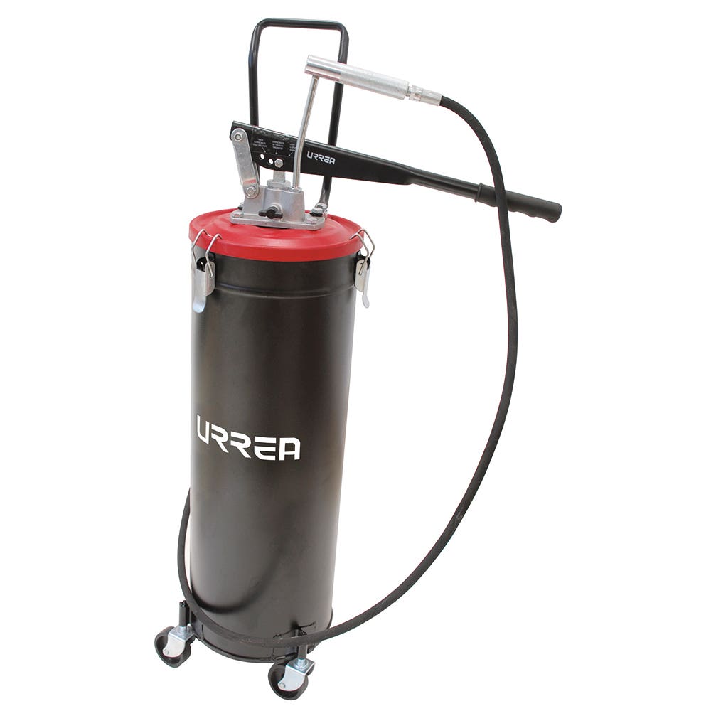 Inyector De Grasa Con Cubeta De Palanca Con Ruedas De 20 kg, 4000 PSI, Urrea 23622