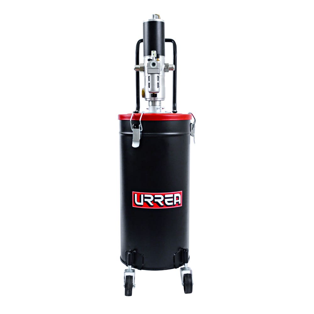Inyector De Grasa Con Cubeta Neumático De 15 kg, 7500 PSI, Urrea 23628