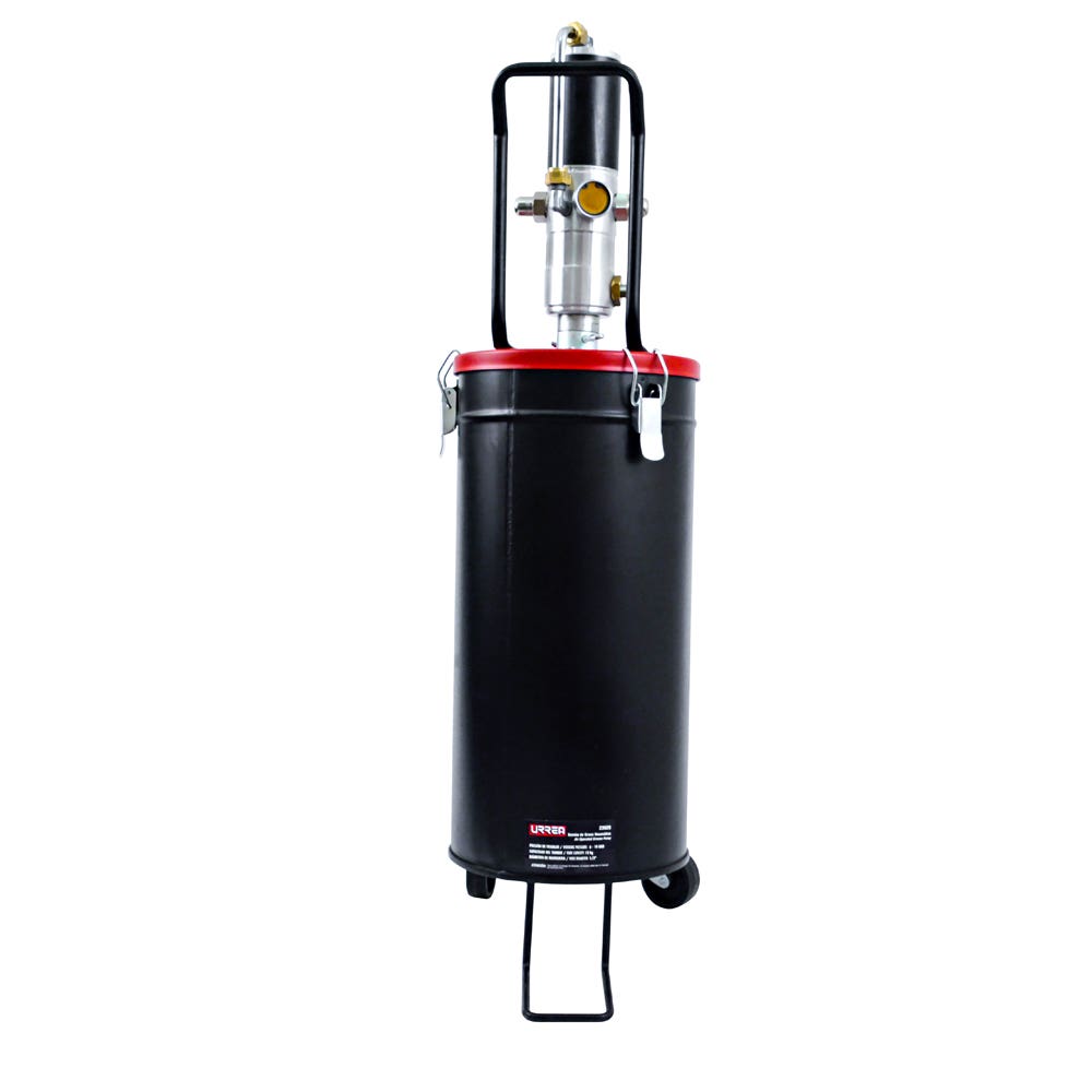 Inyector De Grasa Con Cubeta Neumático De 15 kg, 7500 PSI, Urrea 23628