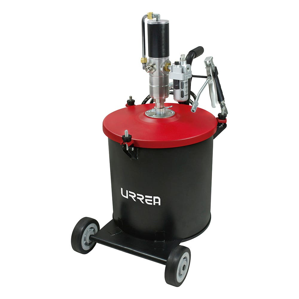 Inyector De Grasa Con Cubeta Neumático De 30 kg, 7500 PSI, Urrea 23629