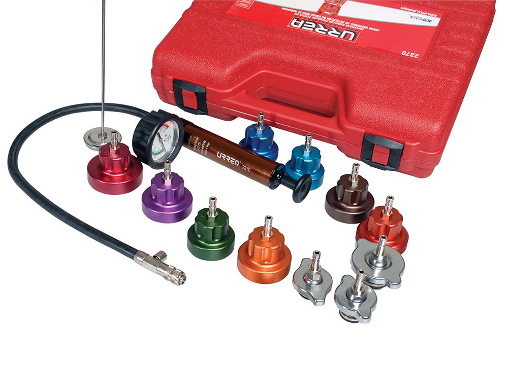 Juego Para Detección De Fugas En Radiador, 14 Piezas, Urrea 2370