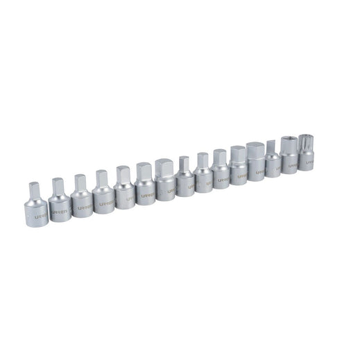 Juego De Dados Cuadro De 3/8 Para Drenado De Aceite, 14 Piezas, Urrea 2393