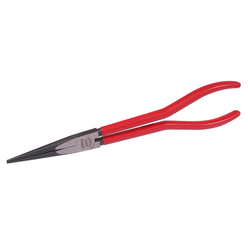 Pinza Extra Larga Para Electricista Con Mango Rubber Grip Punta Fina Recta De 11, Urrea 239G