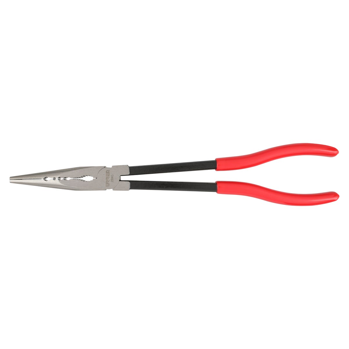 Pinza Extra Larga Para Electricista Con Mango Rubber Grip Punta Fina Recta De 11, Urrea 239G