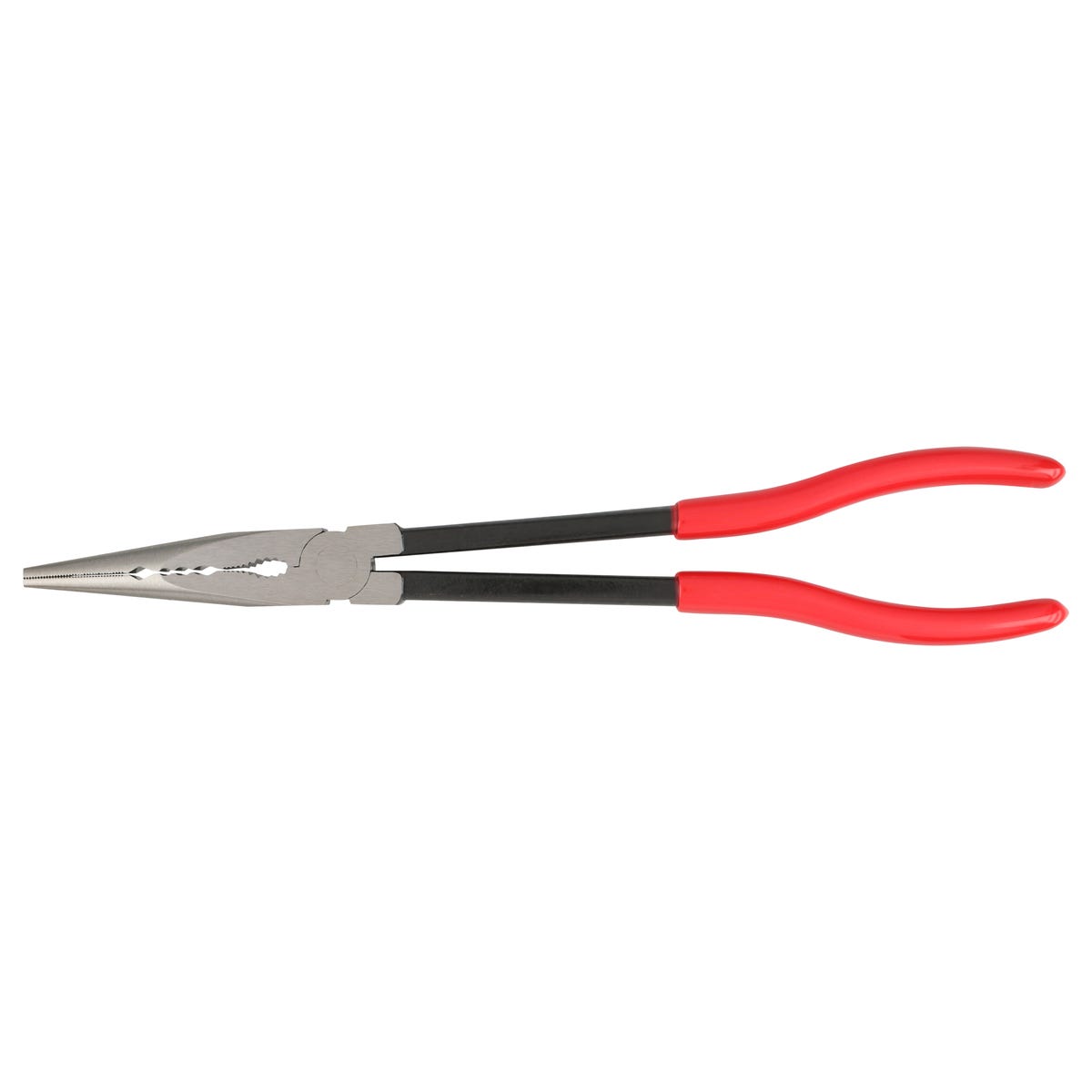 Pinza Extra Larga Para Electricista Con Mango Rubber Grip Punta Fina Recta De 11, Urrea 239G