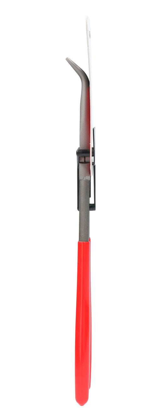 Pinza Extra Larga Para Electricista Con Mango Rubber Grip Punta Fina Curva A 45° De 9-5/8, Urrea 241G