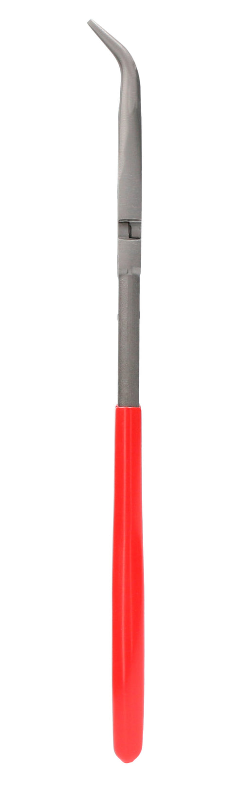 Pinza Extra Larga Para Electricista Con Mango Rubber Grip Punta Fina Curva A 45° De 9-5/8, Urrea 241G