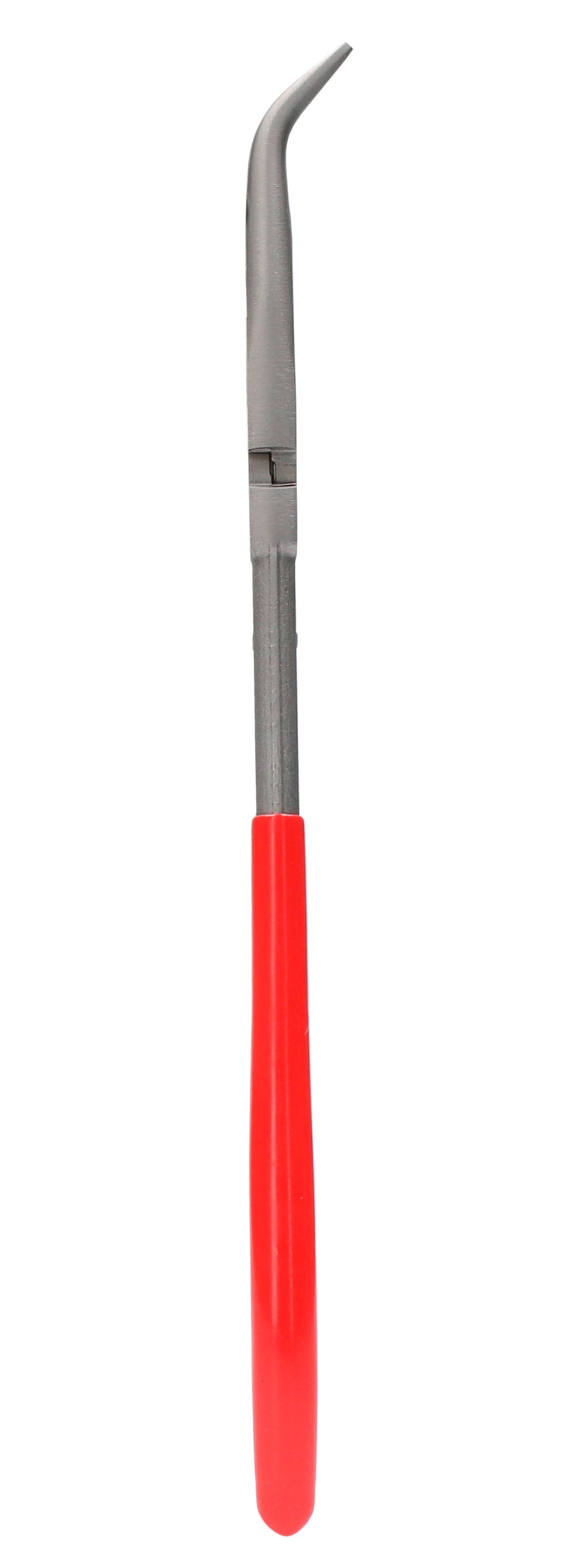Pinza Extra Larga Para Electricista Con Mango Rubber Grip Punta Fina Curva A 45° De 9-5/8, Urrea 241G