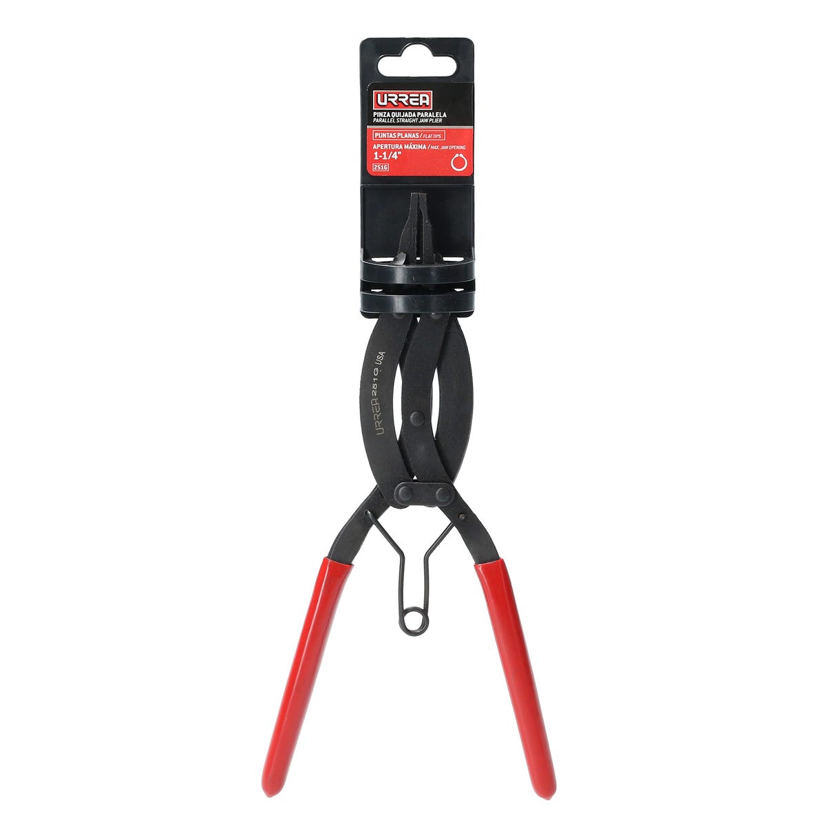 Pinza Para Anillos De Retención Con Mango Rubber Grip Tipo Externo Quijadas Paralelas 0°, Urrea 251G