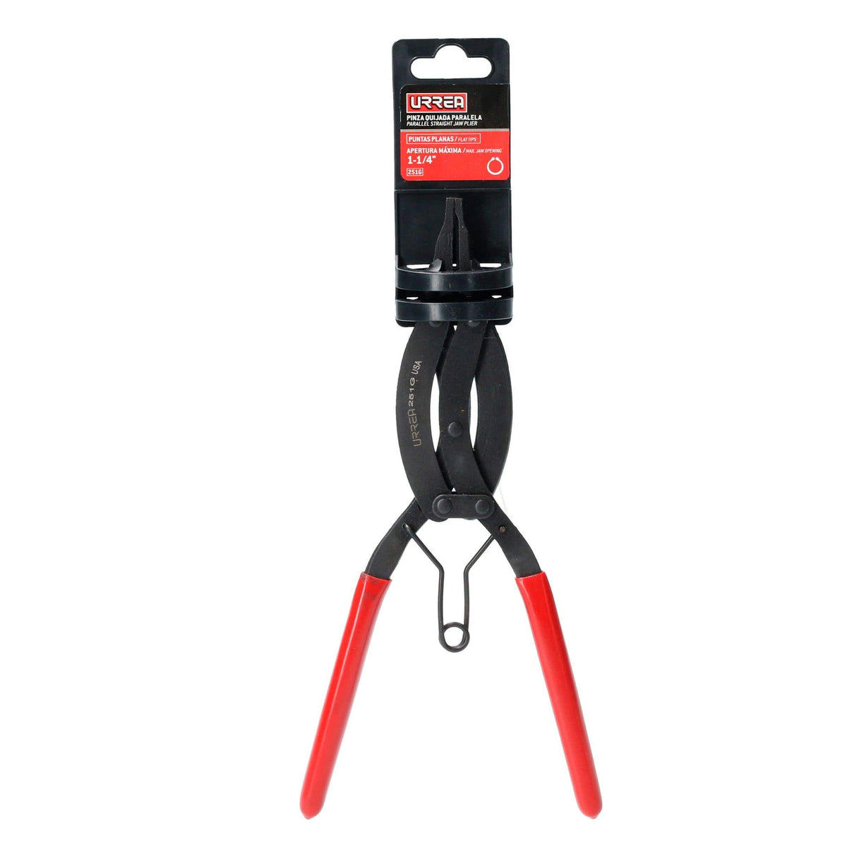 Pinza Para Anillos De Retención Con Mango Rubber Grip Tipo Externo Quijadas Paralelas 0°, Urrea 251G