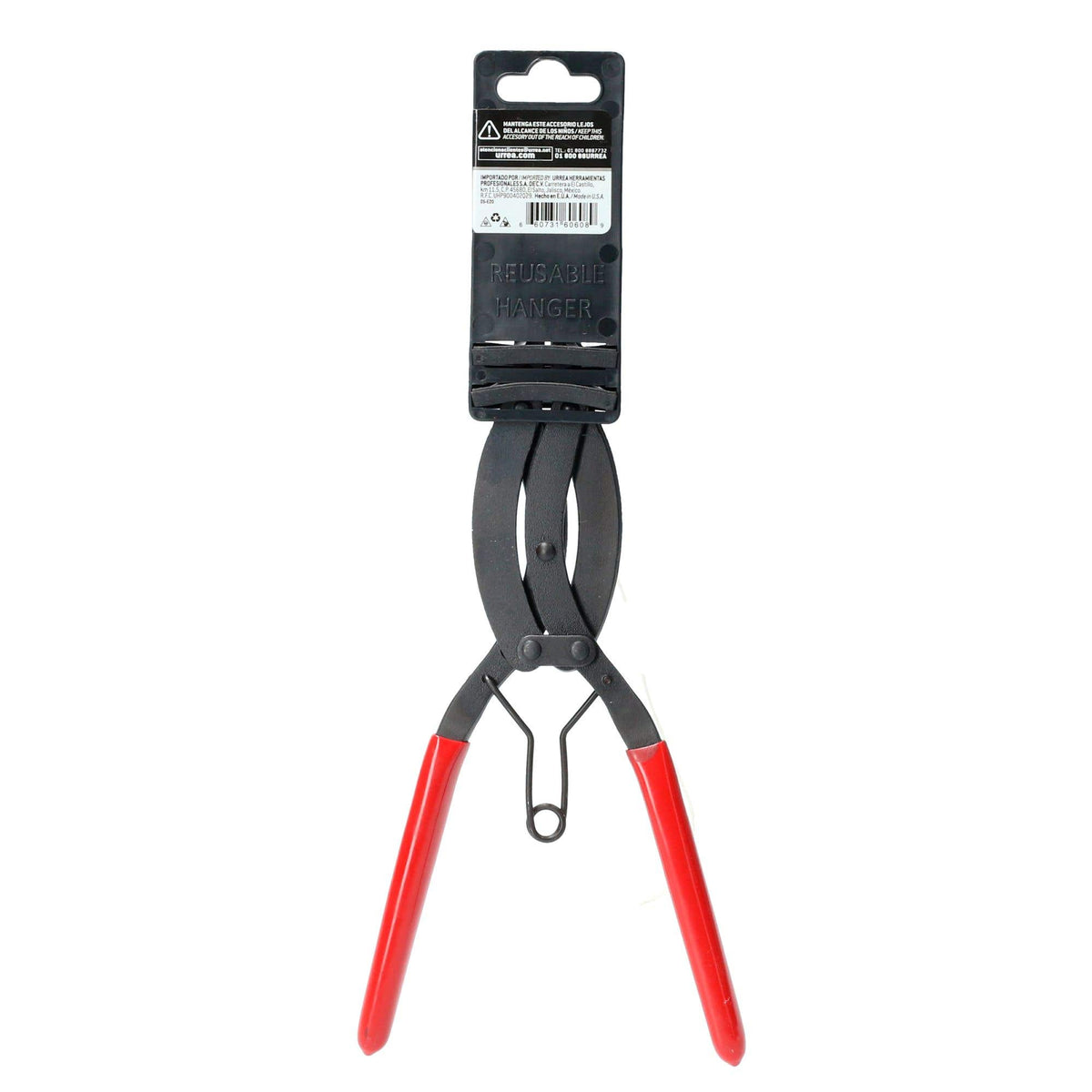 Pinza Para Anillos De Retención Con Mango Rubber Grip Tipo Externo Quijadas Paralelas 0°, Urrea 251G
