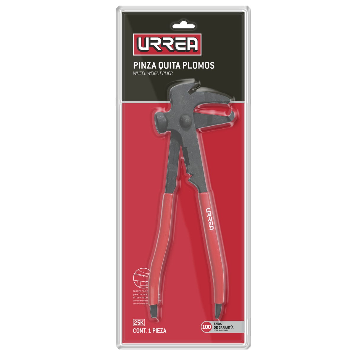 Pinza Quita Plomos 9-1/4, Urrea 25K