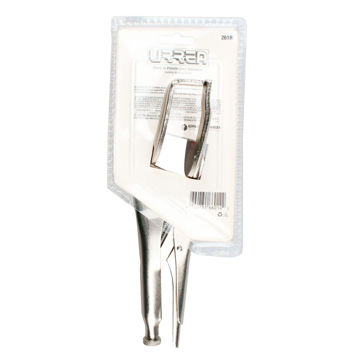 Pinza De Presión Cromada Para Soldadura De 8-7/8, Urrea 261R