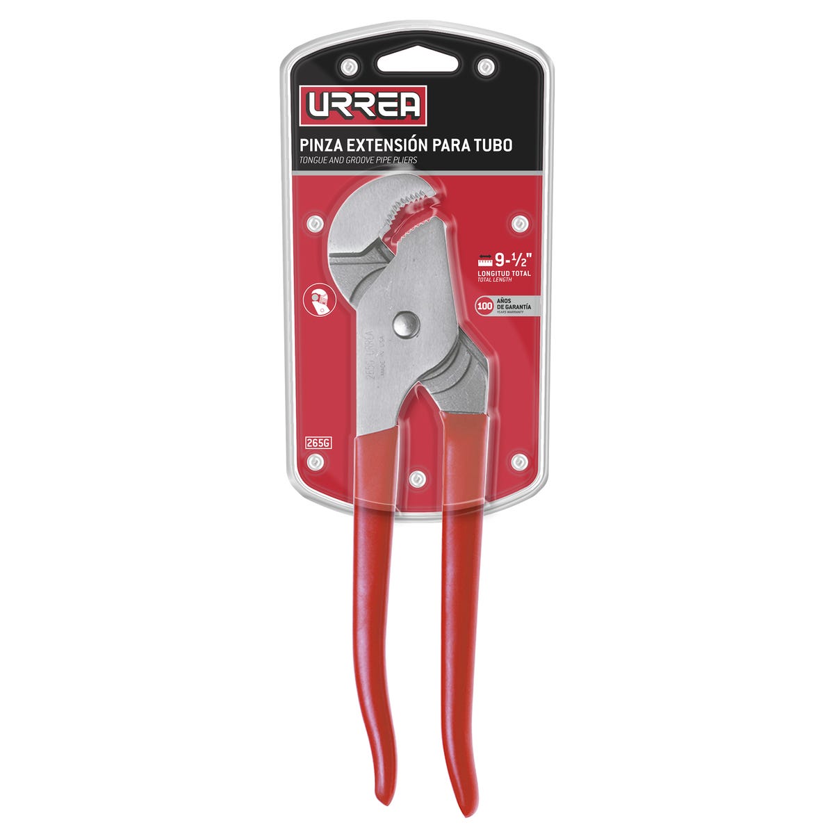 Pinza De Extensión Para Tubos 4 Posiciones De 9-1/2, Urrea 265G