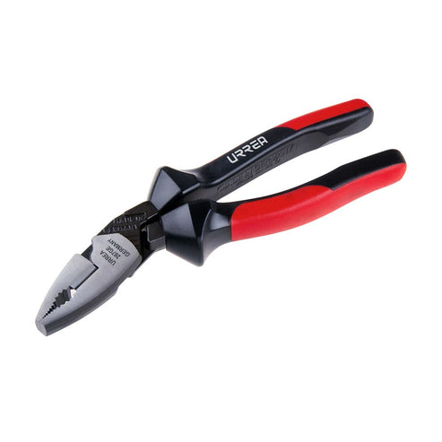 Pinza Para Electricista Con Mango Bimaterial Ergonómica Alta Palanca Corte Lateral De 7-1/2, Urrea 267GE