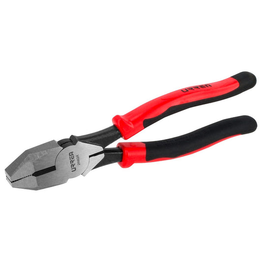 Pinza Para Electricista Con Mango Bimaterial Corte Lateral Alta Palanca De 8-21/32, Urrea 268GX