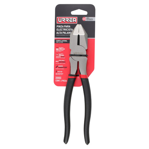 Pinza Para Electricista Con Mango Rubber Urrea 269GI