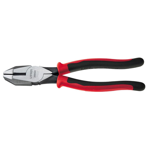 Pinza Para Electricista Con Mango Bimaterial Corte Lateral Alta Palanca De 9-3/8, Urrea 269GX
