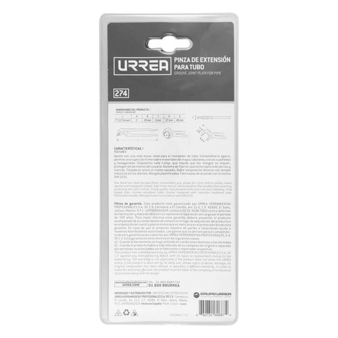 Pinza De Extensión Para Tubo 7 Posiciones De 7, Urrea 274