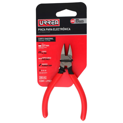 Pinza Para Electricista Con Mango Rubber Urrea 28141