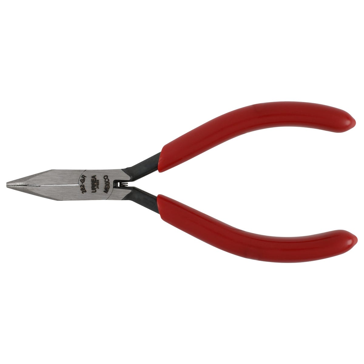 Pinza Para Electricista Con Mango Rubber Grip Punta Larga Con Resorte Sin Corte De 4-3/4, Urrea 282GR