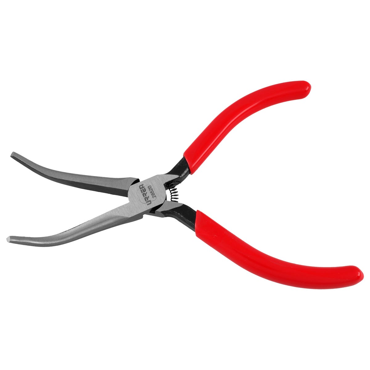 Pinza Para Electricista Con Mango Rubber Grip Punta Aguja Lisa Curva 45° De 5-11/32, Urrea 28520