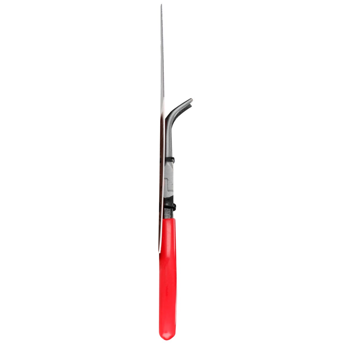 Pinza Para Electricista Con Mango Rubber Grip Punta Aguja Lisa Curva 45° De 5-11/32, Urrea 28520