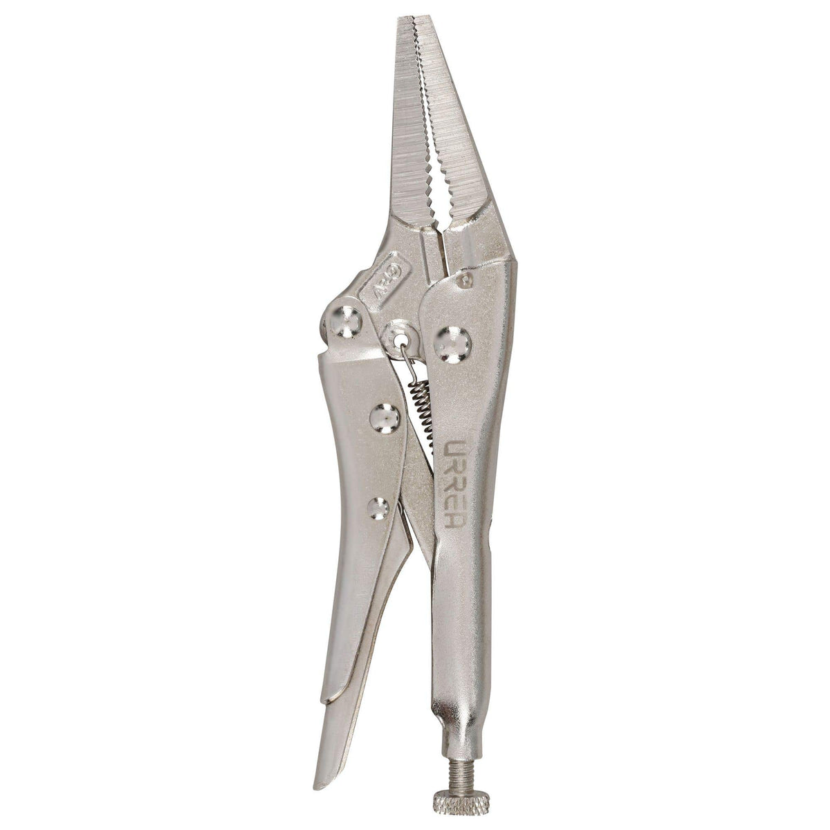 Pinza De Presión Cromada Nariz Larga De 6-1/2, Urrea 286LN