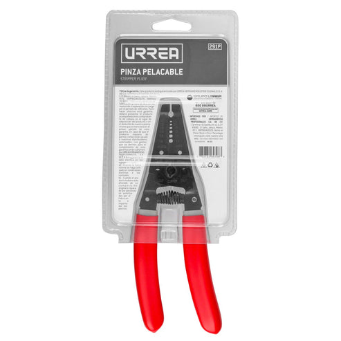 Pinza Pelacable Con Mango Air Cushion 10-18 AWG Ergonómica De 7-1/4, Urrea 291P