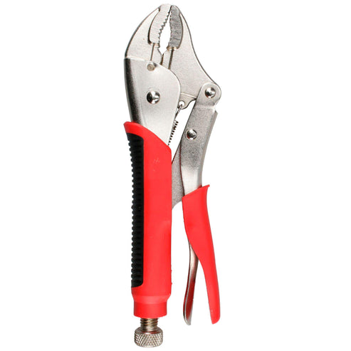Pinza De Presión Con Mango Bimaterial Quijada Curva De 10, Urrea 292WRG