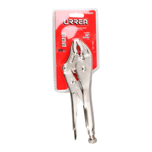 Pinza De Presión Cromada Quijada Curva Con Urrea 292WR