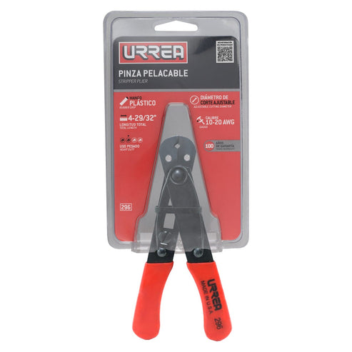 Pinza Pelacable Con Mango Air Cushion 10-20 AWG Universal De 4-29/32, Urrea 296