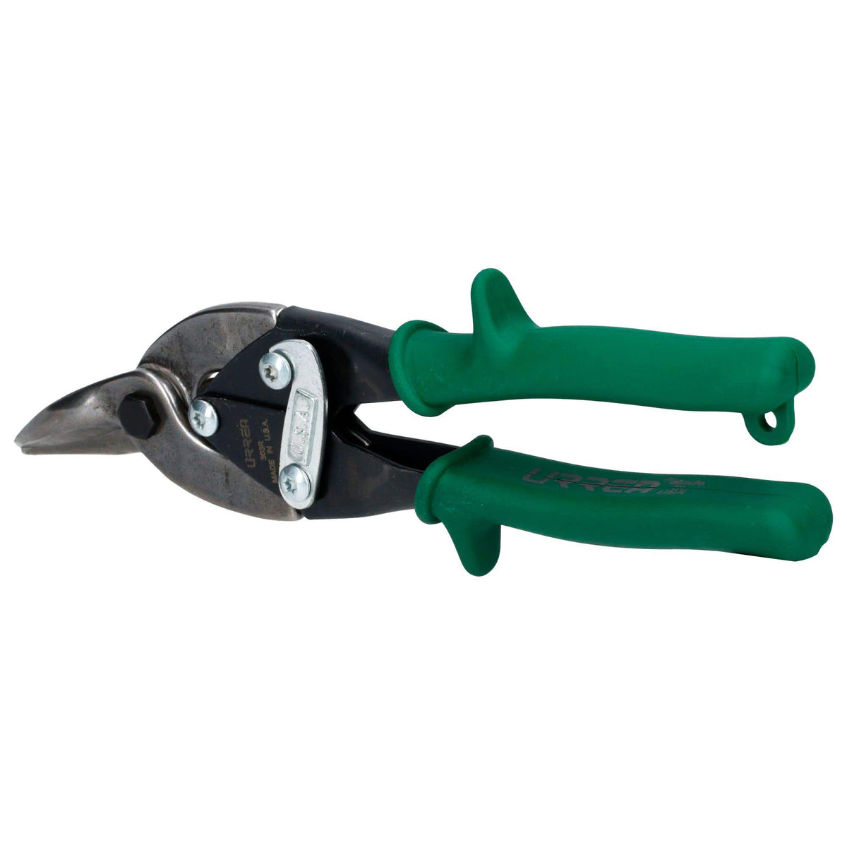 Tijera Con Mango Rubber Grip Para Hojalatero Tipo Aviación Derecha De 10, Urrea 303R