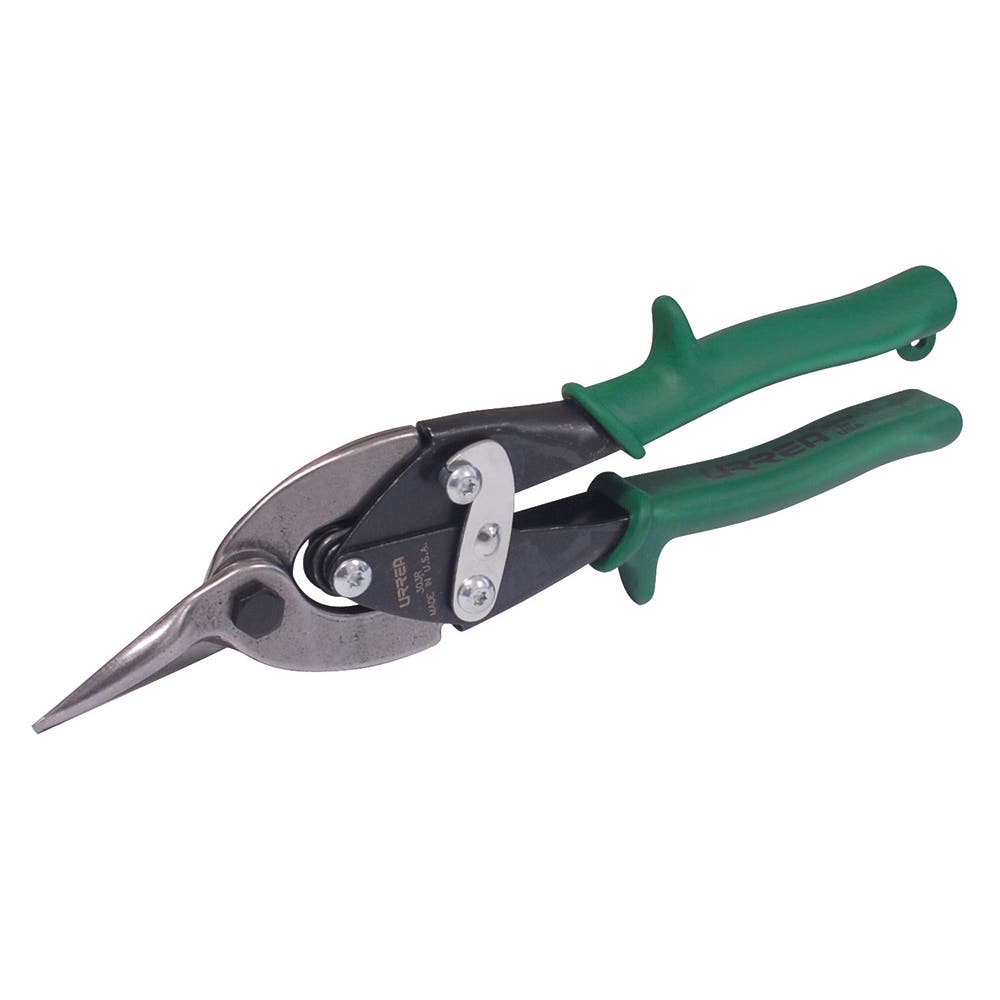 Tijera Con Mango Rubber Grip Para Hojalatero Tipo Aviación Derecha De 10, Urrea 303R