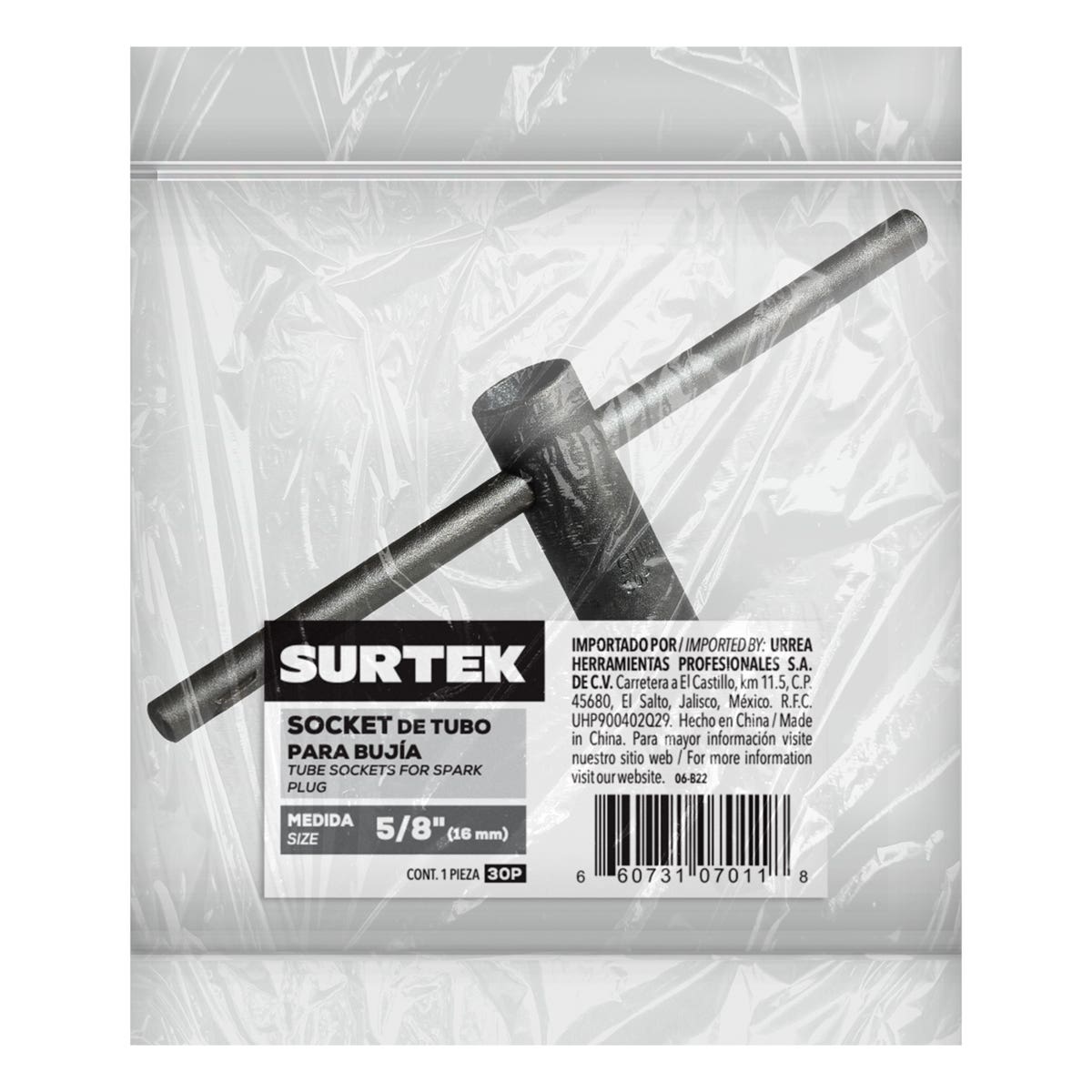Sockets De Tubo Para Bujía 5/8, Surtek 30P