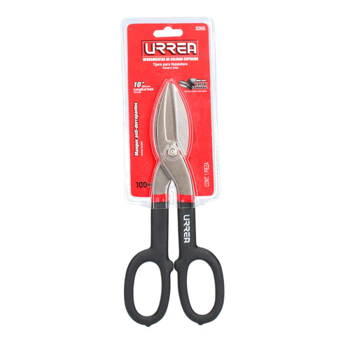 Tijera Para Hojalatero Con Mango Rubber Grip 10, Urrea 320G