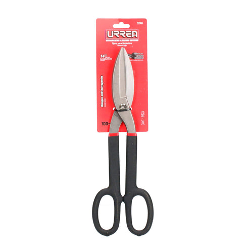 Tijera Para Hojalatero Con Mango Rubber Grip 14, Urrea 324G