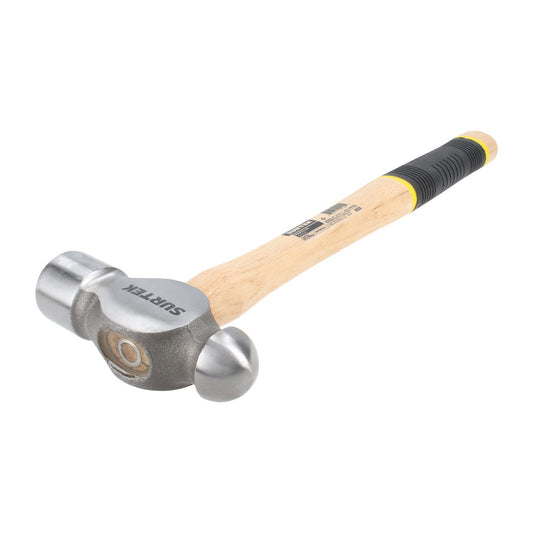 Martillo De Bola Pulido Con Mango De Madera Con Grip De 14-9/16, 32 Oz, Surtek 32SG
