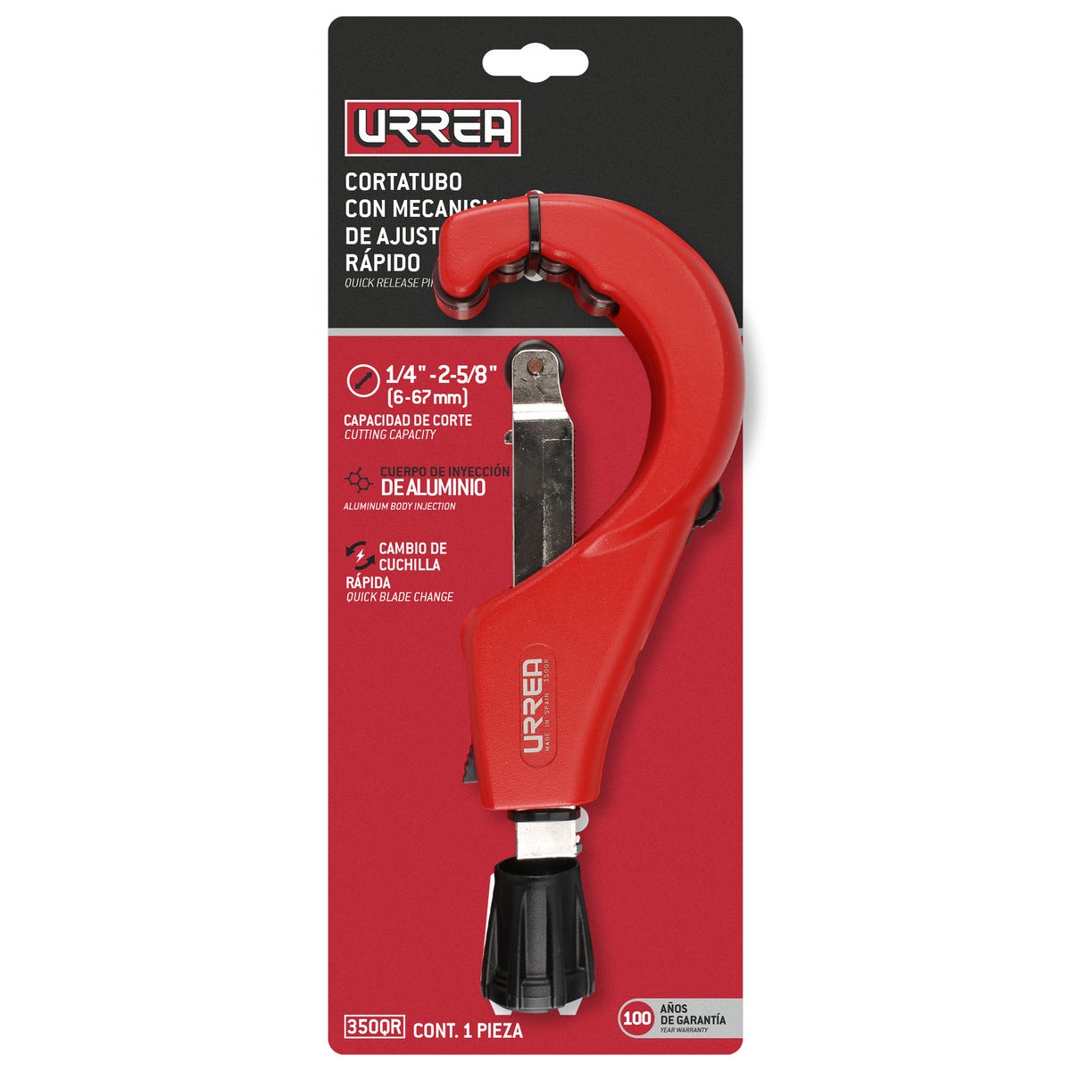 Cortatubos Cambio Rápido De 1/4" A Urrea 350QR