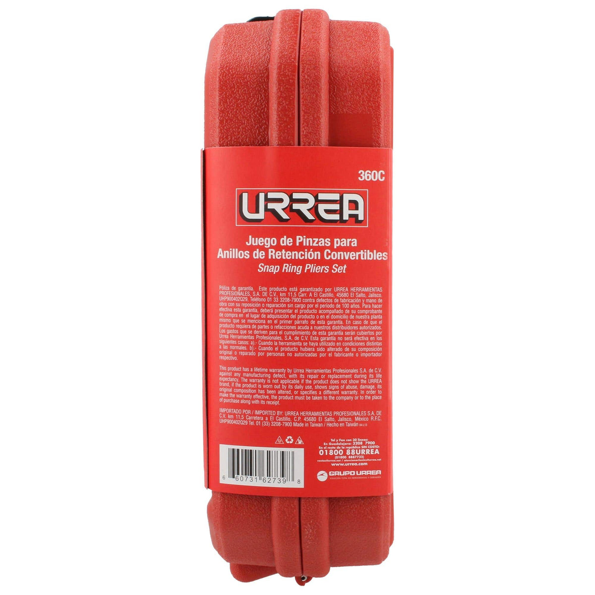 Juego De Pinzas Para Anillos De Retención, 12 Piezas, Urrea 360C